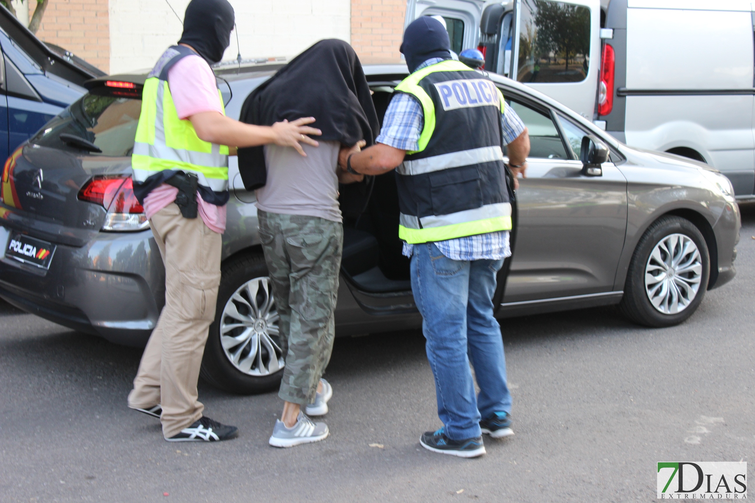 Imágenes de la detención del yihadista de Mérida