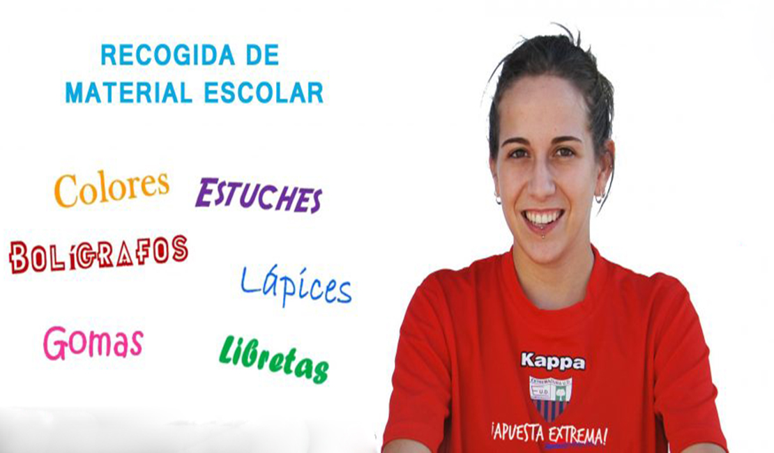 El Extremadura UD Femenino inicia una campaña de recogida de material escolar