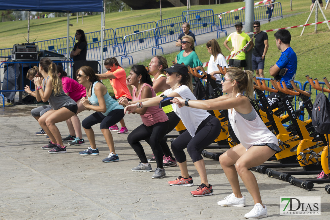 Los pacenses se pone en forma en el parque del Guadiana