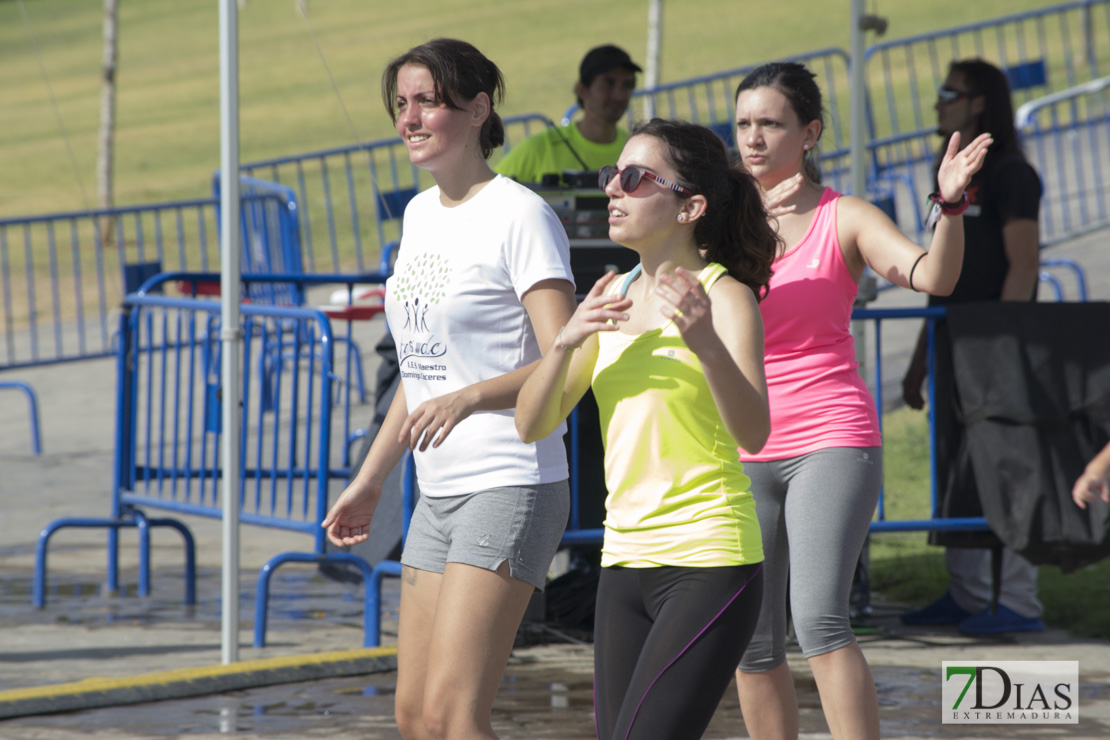 Los pacenses se pone en forma en el parque del Guadiana