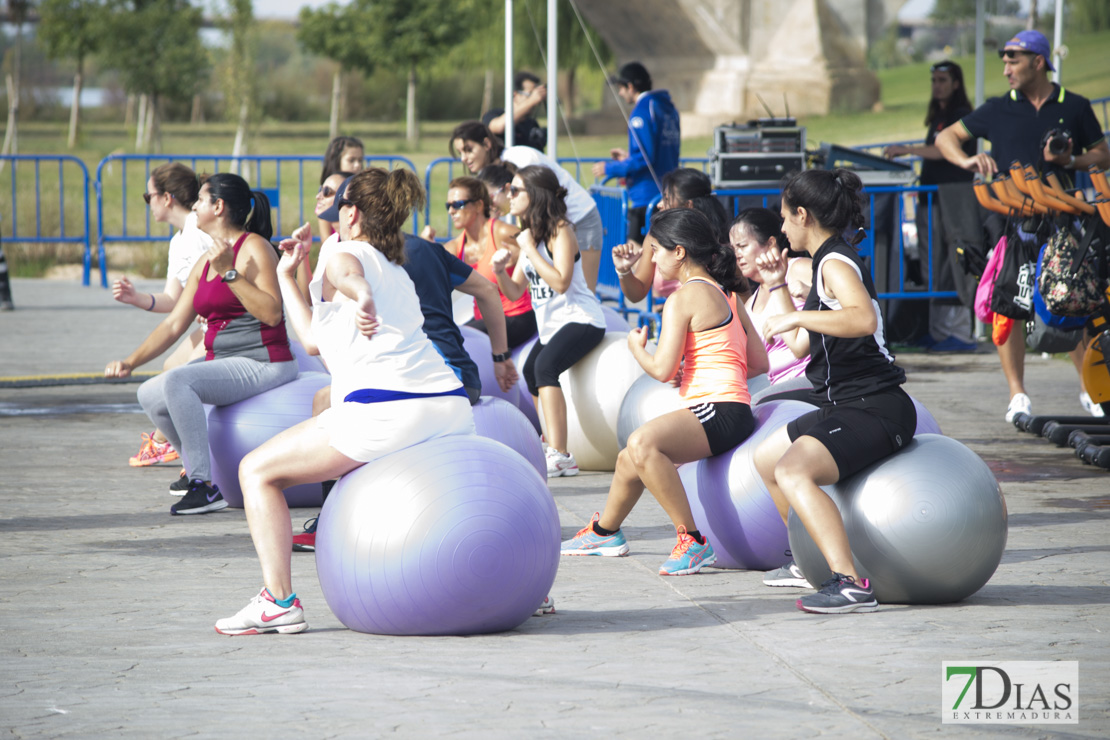 Los pacenses se pone en forma en el parque del Guadiana