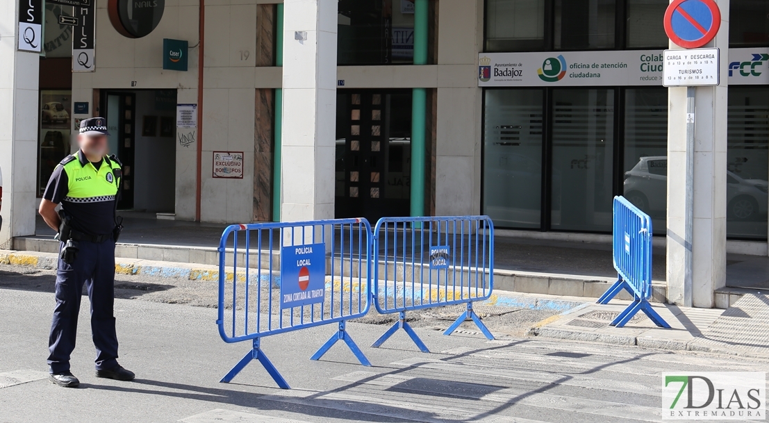 Cortes al tráfico y retirada de vehículos los próximos días en Badajoz