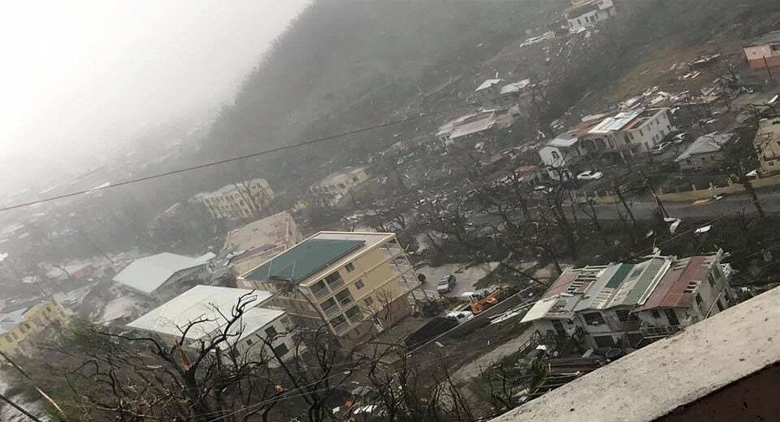 Devastación tras el paso del huracán IRMA con categoría 5, ahora camino de Estados Unidos