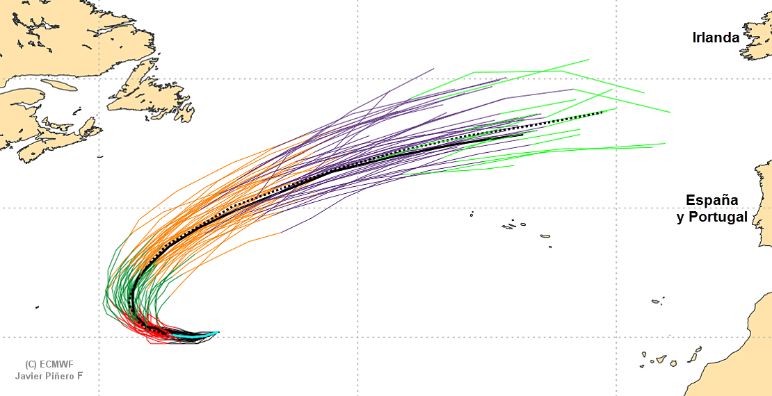 Últimas previsiones sobre el huracán LEE y su trayectoria cerca de Azores