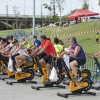 Los pacenses se pone en forma en el parque del Guadiana