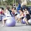 Los pacenses se pone en forma en el parque del Guadiana