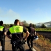 Incendio en una parcela de la carretera de Sevilla (Badajoz)