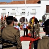 Vara asiste a la Jura de Bandera celebrada en Herrera del Duque