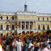 Más de un centenar de personas unidas por la unidad de España en Badajoz