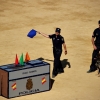 Exhibición de la Policía Nacional en la Plaza de Toros de Badajoz