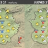 Previsión meteorológica en Extremadura. Días 21, 22 y 23 de septiembre