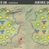 Previsión meteorológica en Extremadura. Días 27, 28 y 29 de septiembre