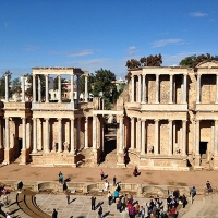 Concierto de música militar y popular en el Teatro Romano