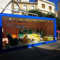 Empresarios de Mérida molestos por el contenedor de Ikea