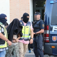 Imágenes de la detención del yihadista en Mérida