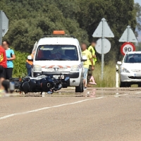 Un joven herido en un accidente en Valdebótoa (Badajoz)
