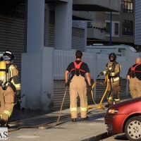 Incendio en una vivienda en la barriada de la Paz (Badajoz)