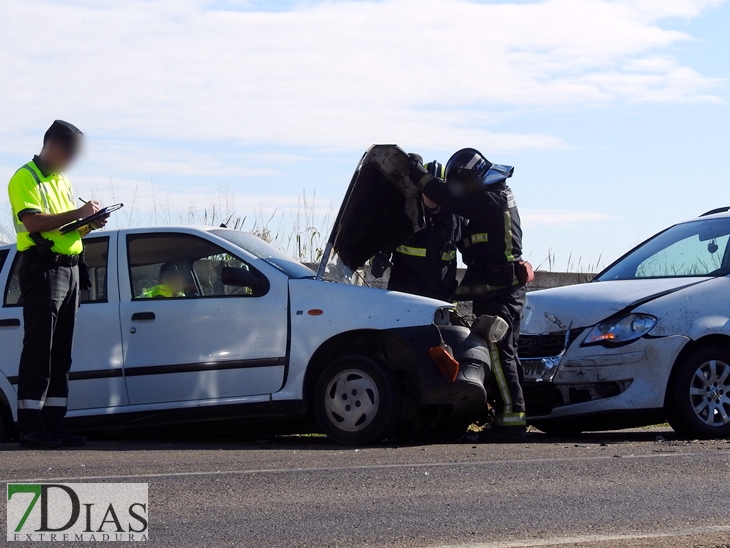 Grave accidente en la carretera de Montijo