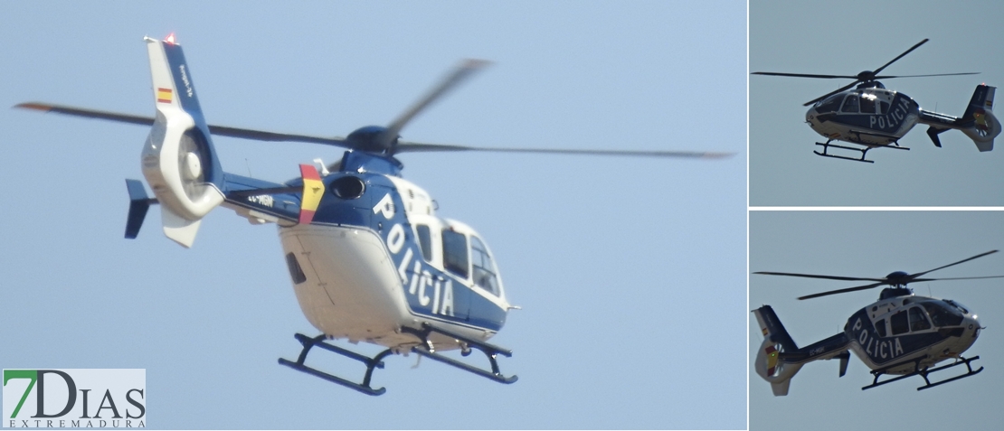 La Policía Nacional ya vigila los cielos para preparar su día en Badajoz