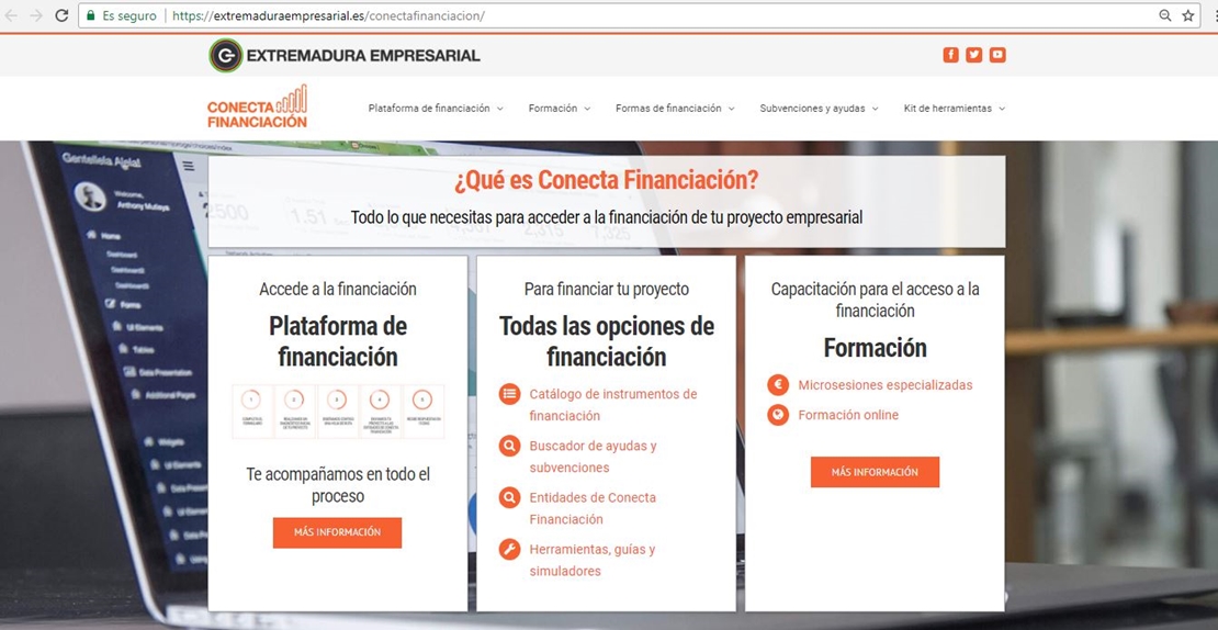 Conecta Financiación, la plataforma para impulsar y mejorar la financiación empresarial en Extremadura