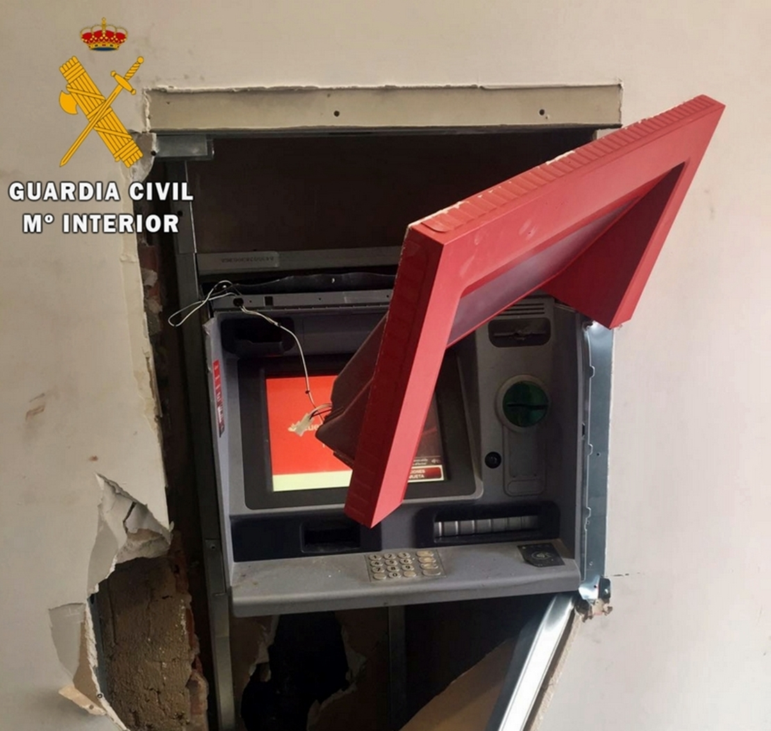 Detenido un conocido delincuente por reventar cajeros automáticos