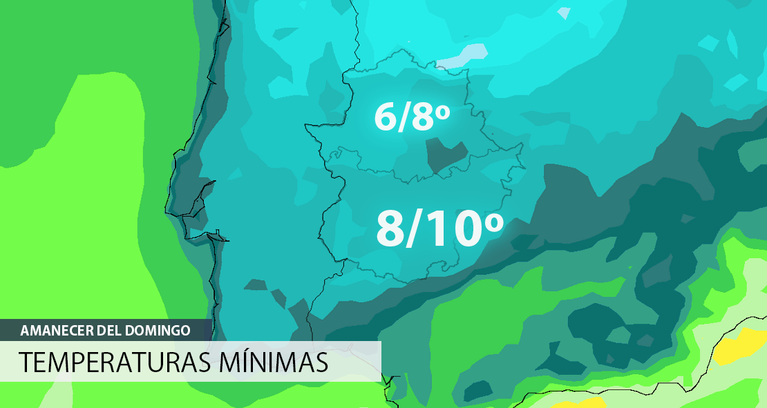 Ambiente frío este fin de semana en Extremadura con mínimas de un dígito