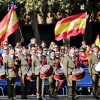 Multitud de pacenses celebran el día de la Fiesta Nacional en Badajoz