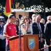 Multitud de pacenses celebran el día de la Fiesta Nacional en Badajoz