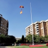 Multitud de pacenses celebran el día de la Fiesta Nacional en Badajoz