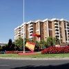 Multitud de pacenses celebran el día de la Fiesta Nacional en Badajoz