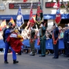 Multitud de pacenses celebran el día de la Fiesta Nacional en Badajoz