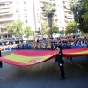 Multitud de pacenses celebran el día de la Fiesta Nacional en Badajoz