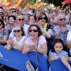 Multitud de pacenses celebran el día de la Fiesta Nacional en Badajoz