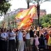 Multitud de pacenses celebran el día de la Fiesta Nacional en Badajoz