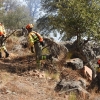 Imágenes del incendio en las cercanías de Alburquerque