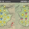 Previsión meteorológica en Extremadura. Días 12,13 y 14 de octubre