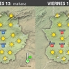 Previsión meteorológica en Extremadura. Días 12,13 y 14 de octubre