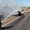 Incendio de un turismo en la N-432