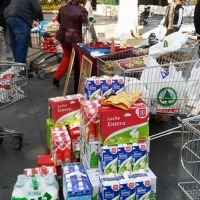 La Vera Cruz realiza una campaña de recogida de alimentos en el Paseo de San Francisco
