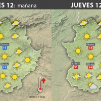 Previsión meteorológica en Extremadura. Días 12,13 y 14 de octubre
