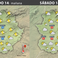 Previsión meteorológica en Extremadura. Días 14, 15 y 16 de octubre