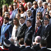 Fernández Vara asiste en Madrid al desfile de las Fuerzas Armadas