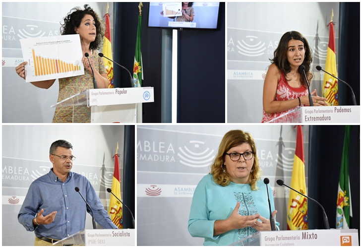 Los grupos piden a Vara que acabe con su política “clientelar”