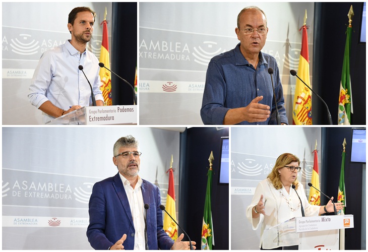 El desafío independentista catalán divide a los políticos extremeños