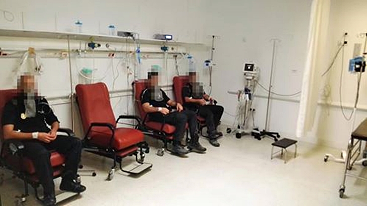 Dados de alta los policías afectados en el incendio de Almendralejo