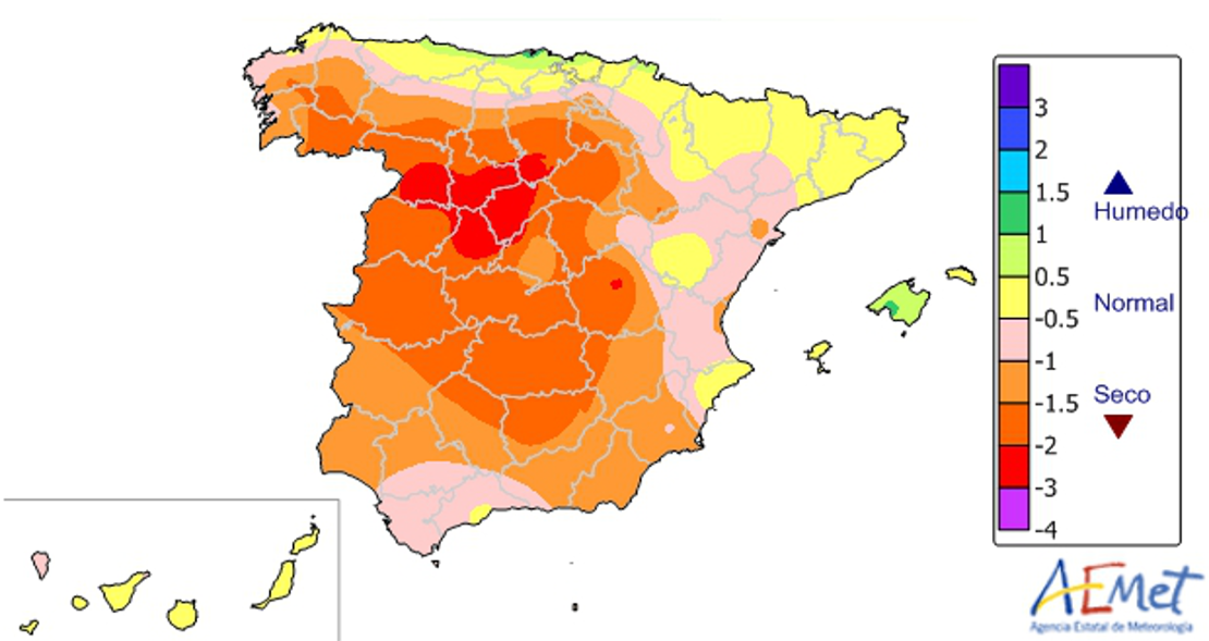 España ha tenido su septiembre más seco de lo que llevamos de siglo XXI