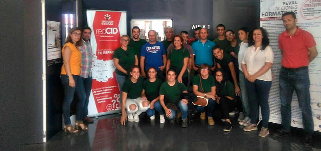 La Escuela profesional Río Gévora visita el CID Lácara Los Baldíos