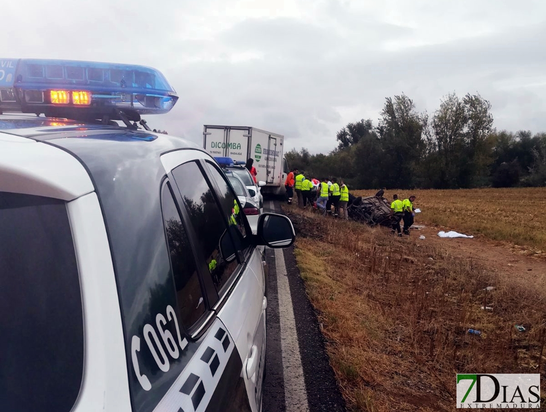 Imágenes del trágico accidente de la EX - 209