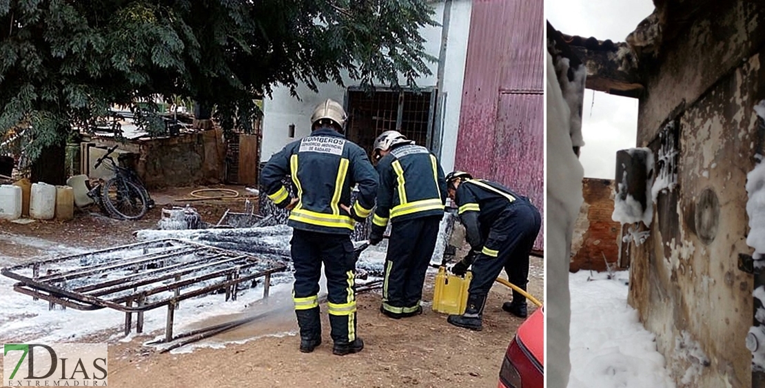 Rápida intervención de los bomberos en el incendio de una vivienda