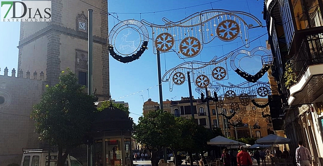 Calor y navidad en Badajoz